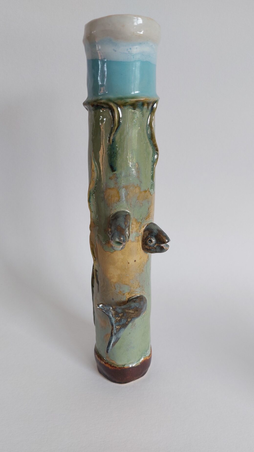 Fiskevase hale hoveder lige på